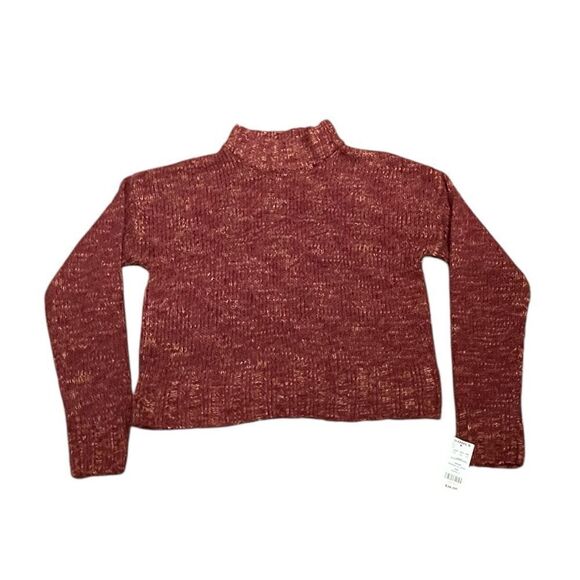 Juniors' SO® Cropped Mockneck Spacedye Sweater, Size S, NWT - Picture 4 of 9